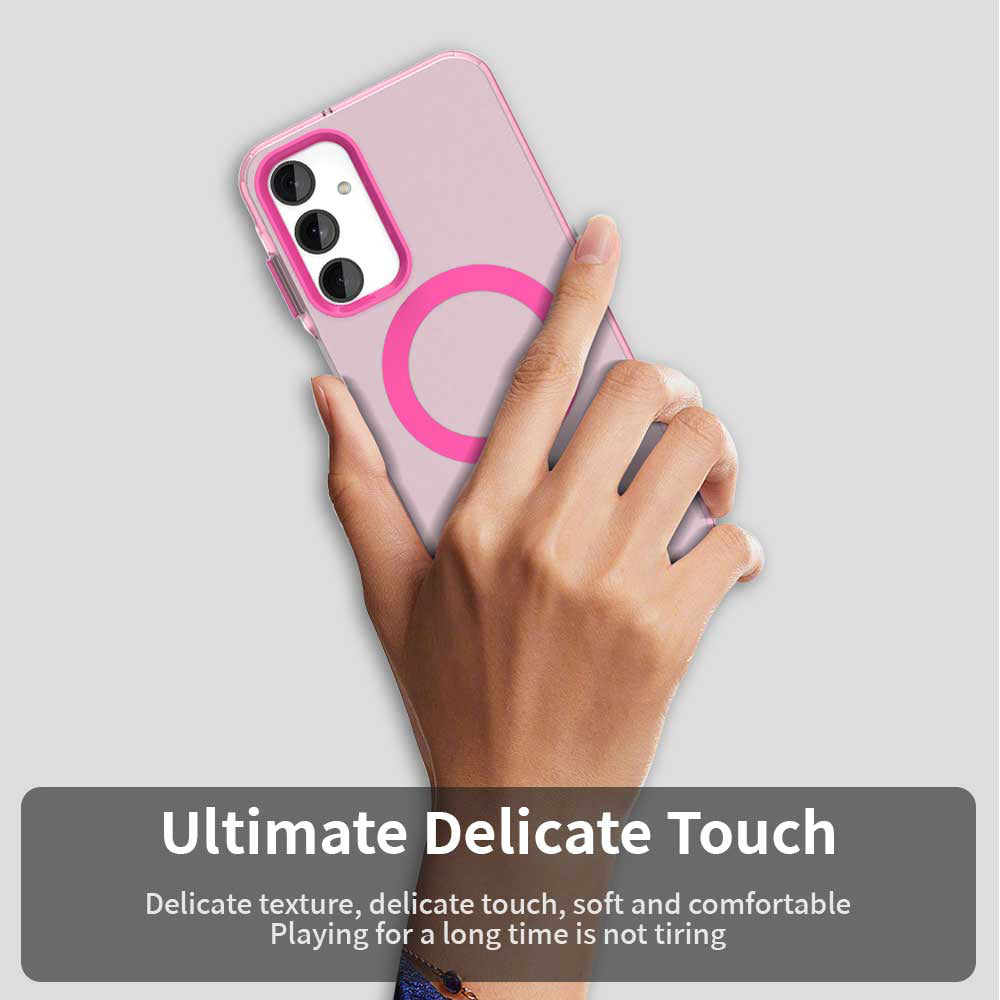 Capa MagSafe para Samsung Galaxy A25 A256, Techsuit, CandyCase, Rosa
