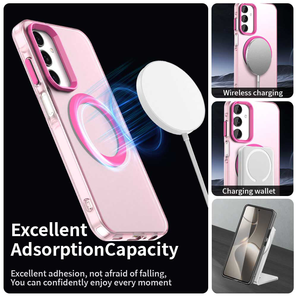 Capa MagSafe para Samsung Galaxy A25 A256, Techsuit, CandyCase, Rosa
