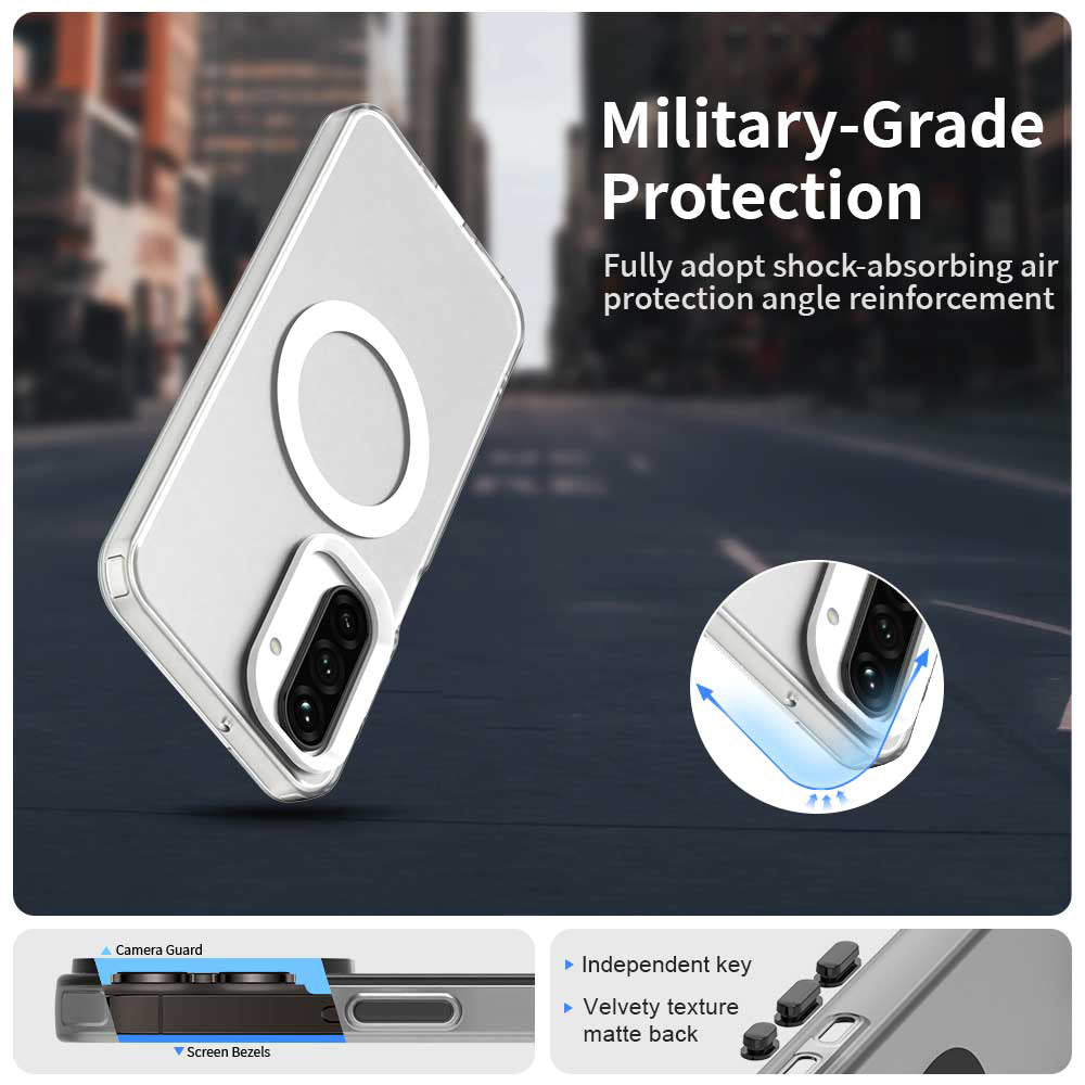 Capa MagSafe para Samsung Galaxy A26 A266, Techsuit, CandyCase, Branca