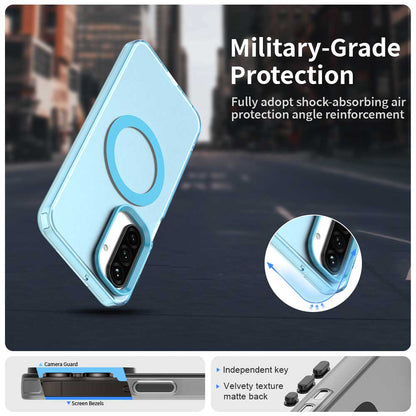 MagSafe Case for Samsung Galaxy A26 A266, Techsuit, CandyCase, Blue