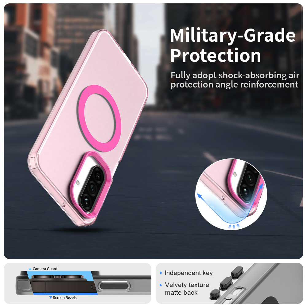MagSafe Case for Samsung Galaxy A26 A266, Techsuit, CandyCase, Pink