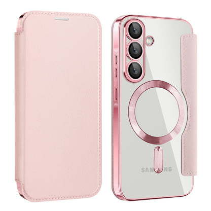 Capa MagSafe para Samsung Galaxy A26 A266, Techsuit, SmartMag Book, Rosa