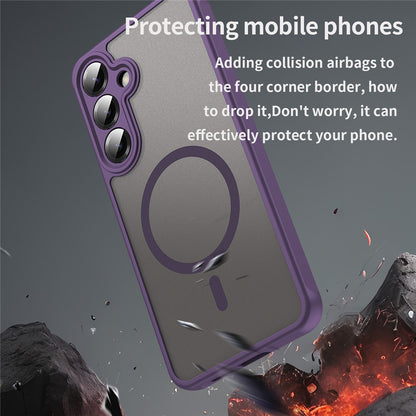Capa MagSafe para Samsung Galaxy A27 5G, Techsuit, HaloFrost II, Roxo