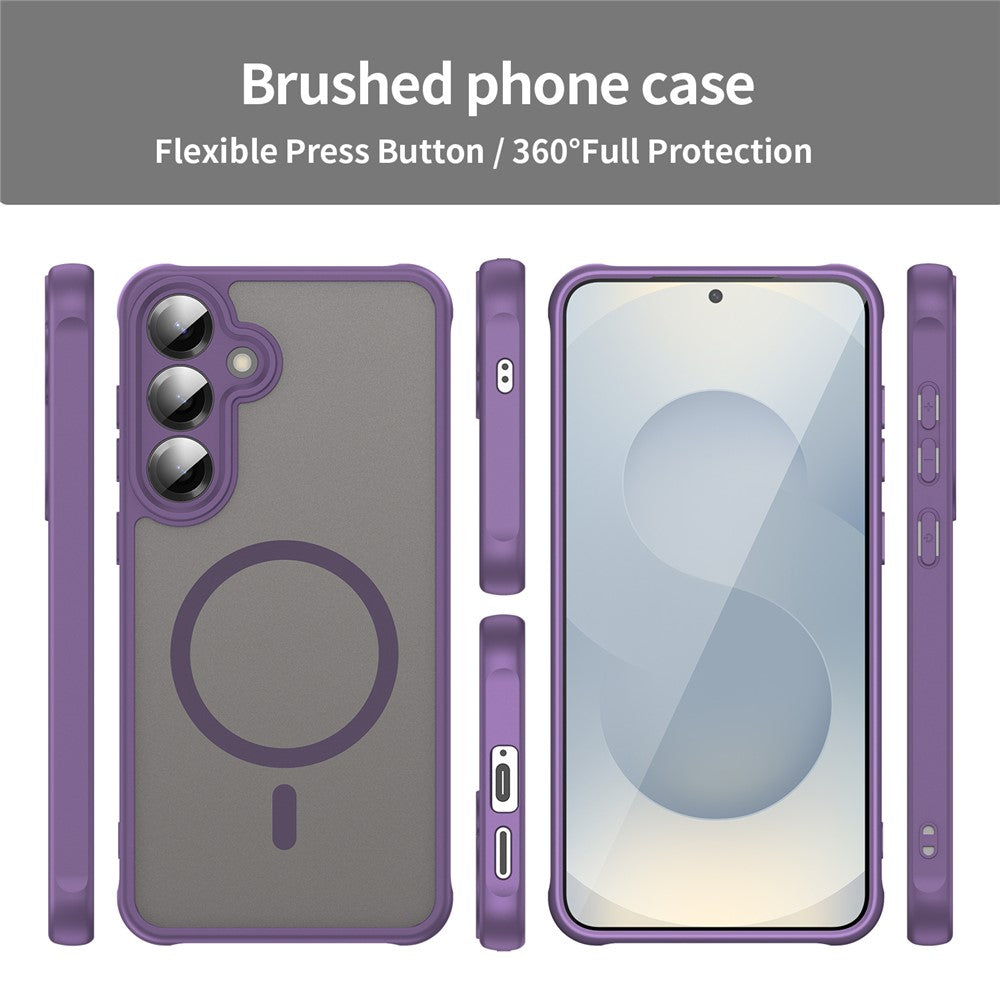 Capa MagSafe para Samsung Galaxy A27 5G, Techsuit, HaloFrost II, Roxo