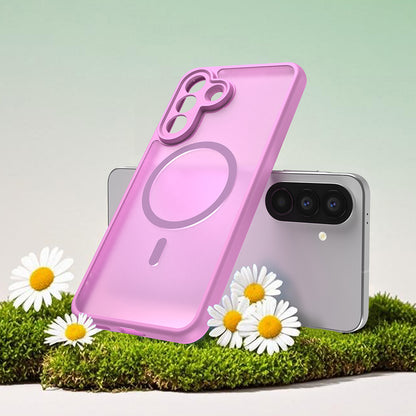 Capa MagSafe para Samsung Galaxy A27 5G, Techsuit, HaloFrost II, Rosa