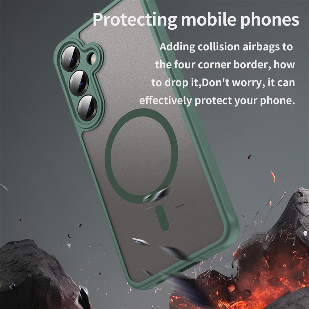 Capa MagSafe para Samsung Galaxy A27 5G, Techsuit, HaloFrost II, Verde