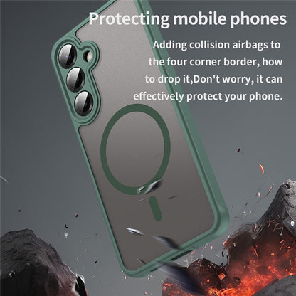 Capa MagSafe para Samsung Galaxy A27 5G, Techsuit, HaloFrost II, Verde