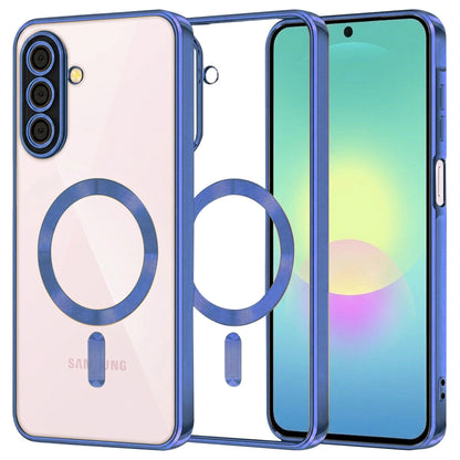 Capa MagSafe para Samsung Galaxy A27 5G, Techsuit, Luxury Crystal, Azul Escuro