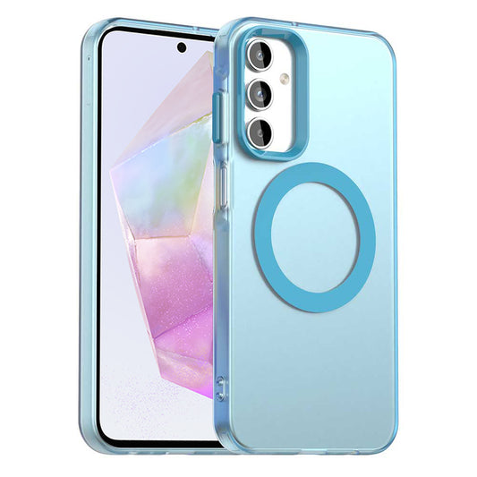 Capa MagSafe para Samsung Galaxy A35 5G A356, Techsuit, CandyCase, Azul