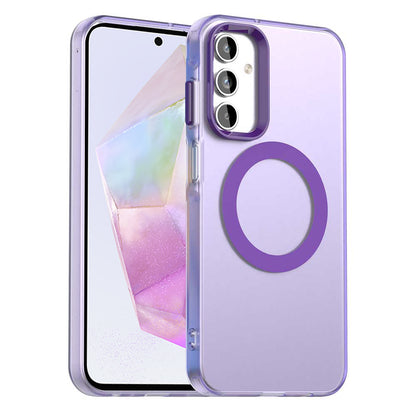 Capa MagSafe para Samsung Galaxy A35 5G A356, Techsuit, CandyCase, Roxo