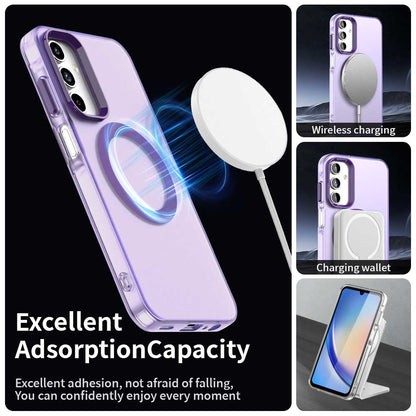 Capa MagSafe para Samsung Galaxy A35 5G A356, Techsuit, CandyCase, Roxo