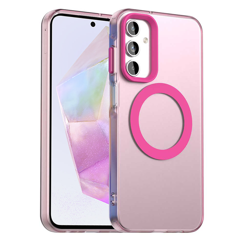 Capa MagSafe para Samsung Galaxy A35 5G A356, Techsuit, CandyCase, Rosa