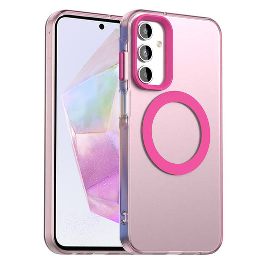 Capa MagSafe para Samsung Galaxy A35 5G A356, Techsuit, CandyCase, Rosa