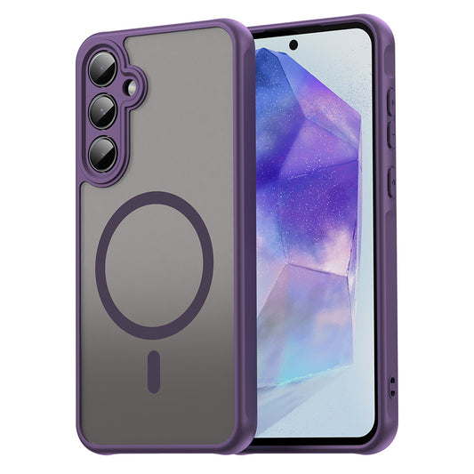 Capa MagSafe para Samsung Galaxy A35 5G A356, Techsuit, HaloFrost II, Roxo
