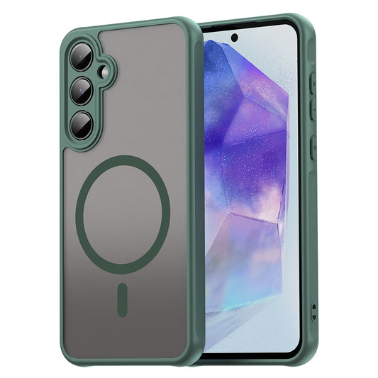 Capa MagSafe para Samsung Galaxy A35 5G A356, Techsuit, HaloFrost II, Verde