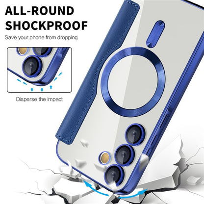 Capa MagSafe para Samsung Galaxy A35 5G A356, Techsuit, SmartMag Book, Azul