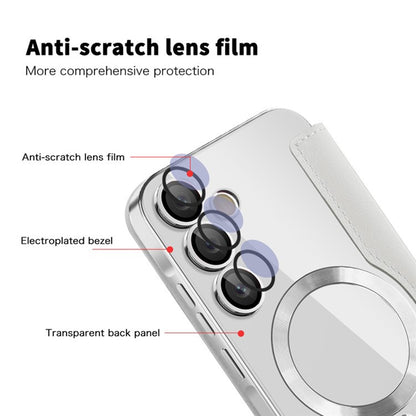 MagSafe Case for Samsung Galaxy A35 5G A356, Techsuit, SmartMag Book, Gray