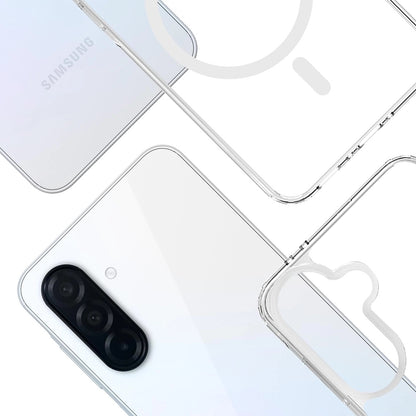 Capa MagSafe para Samsung Galaxy A36 A366, 3MK, Armor MagCase, Transparente