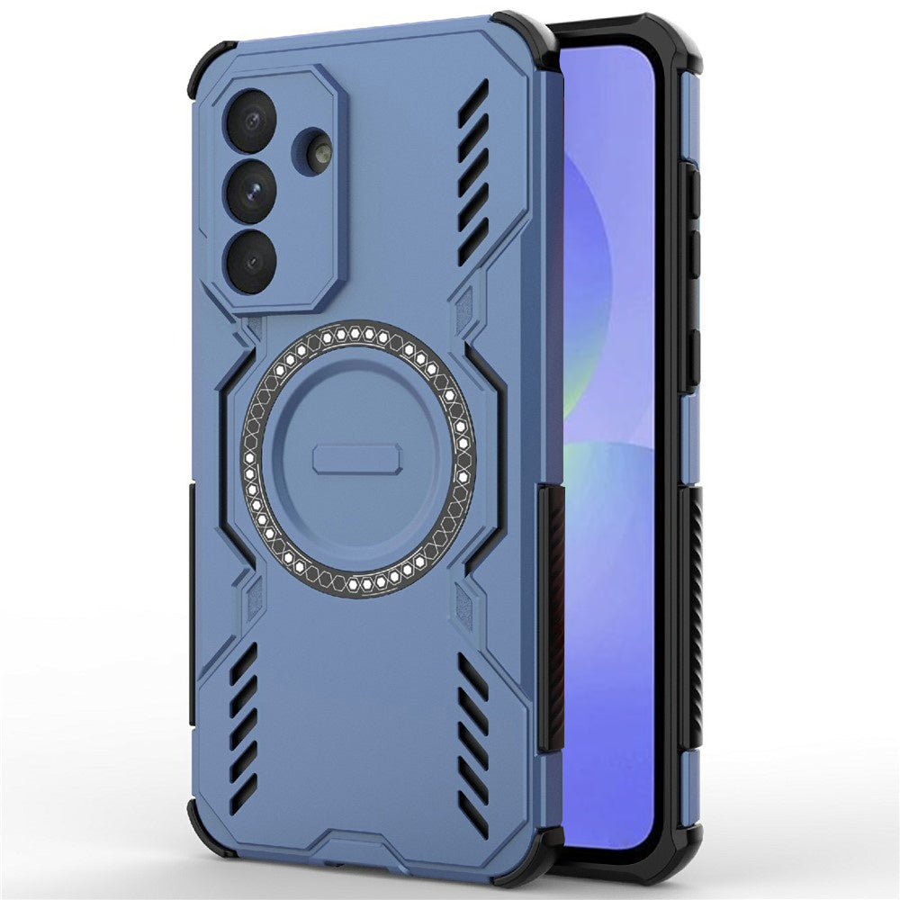 Capa MagSafe para Samsung Galaxy A36 A366, Techsuit, ArmorMag, Azul