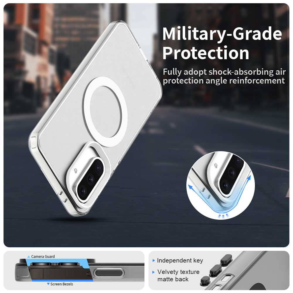 MagSafe Case for Samsung Galaxy A36 A366, Techsuit, CandyCase, White
