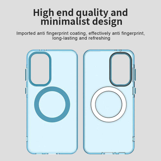 Capa MagSafe para Samsung Galaxy A36 A366, Techsuit, CandyCase, Azul
