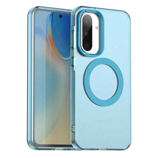 Capa MagSafe para Samsung Galaxy A36 A366, Techsuit, CandyCase, Azul