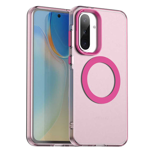 Capa MagSafe para Samsung Galaxy A36 A366, Techsuit, CandyCase, Rosa