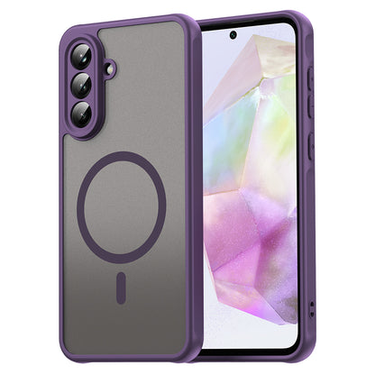 Capa MagSafe para Samsung Galaxy A36 A366, Techsuit, HaloFrost II, Roxo