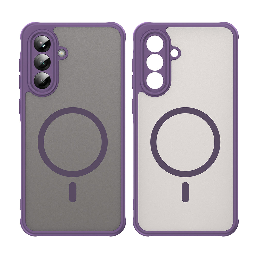Capa MagSafe para Samsung Galaxy A36 A366, Techsuit, HaloFrost II, Roxo