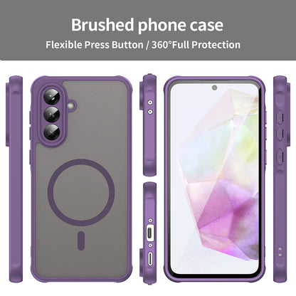 Capa MagSafe para Samsung Galaxy A36 A366, Techsuit, HaloFrost II, Roxo
