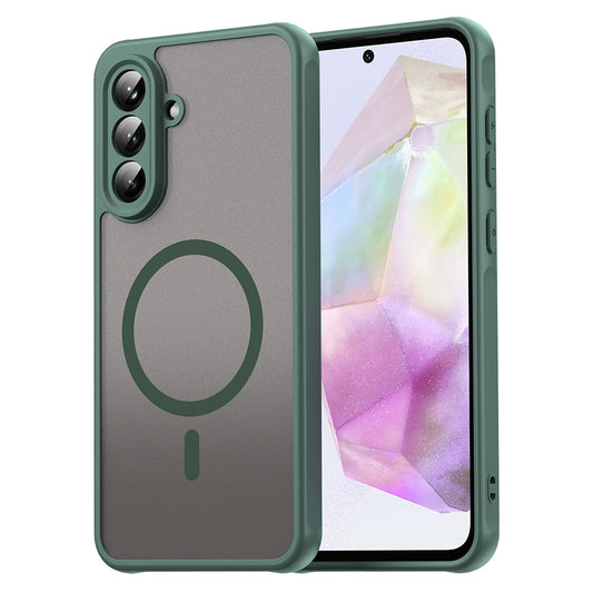 Capa MagSafe para Samsung Galaxy A36 A366, Techsuit, HaloFrost II, Verde