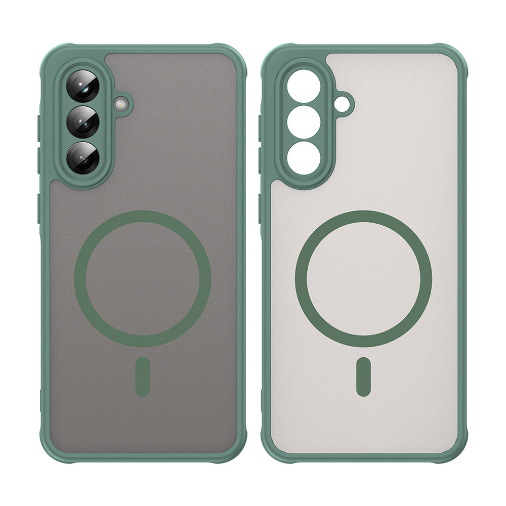 Capa MagSafe para Samsung Galaxy A36 A366, Techsuit, HaloFrost II, Verde