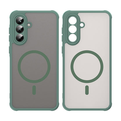 Capa MagSafe para Samsung Galaxy A36 A366, Techsuit, HaloFrost II, Verde