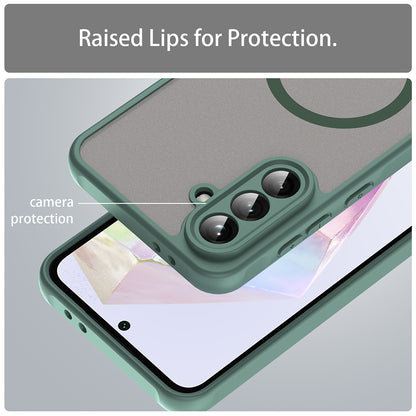 Capa MagSafe para Samsung Galaxy A36 A366, Techsuit, HaloFrost II, Verde