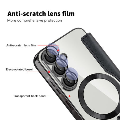 MagSafe Case for Samsung Galaxy A36 A366, Techsuit, SmartMag Book, Black
