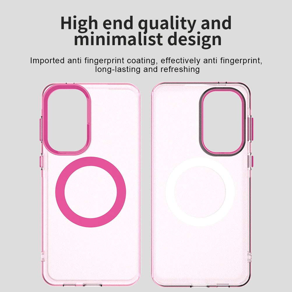 Capa MagSafe para Samsung Galaxy A37 5G, Techsuit, CandyCase, Rosa