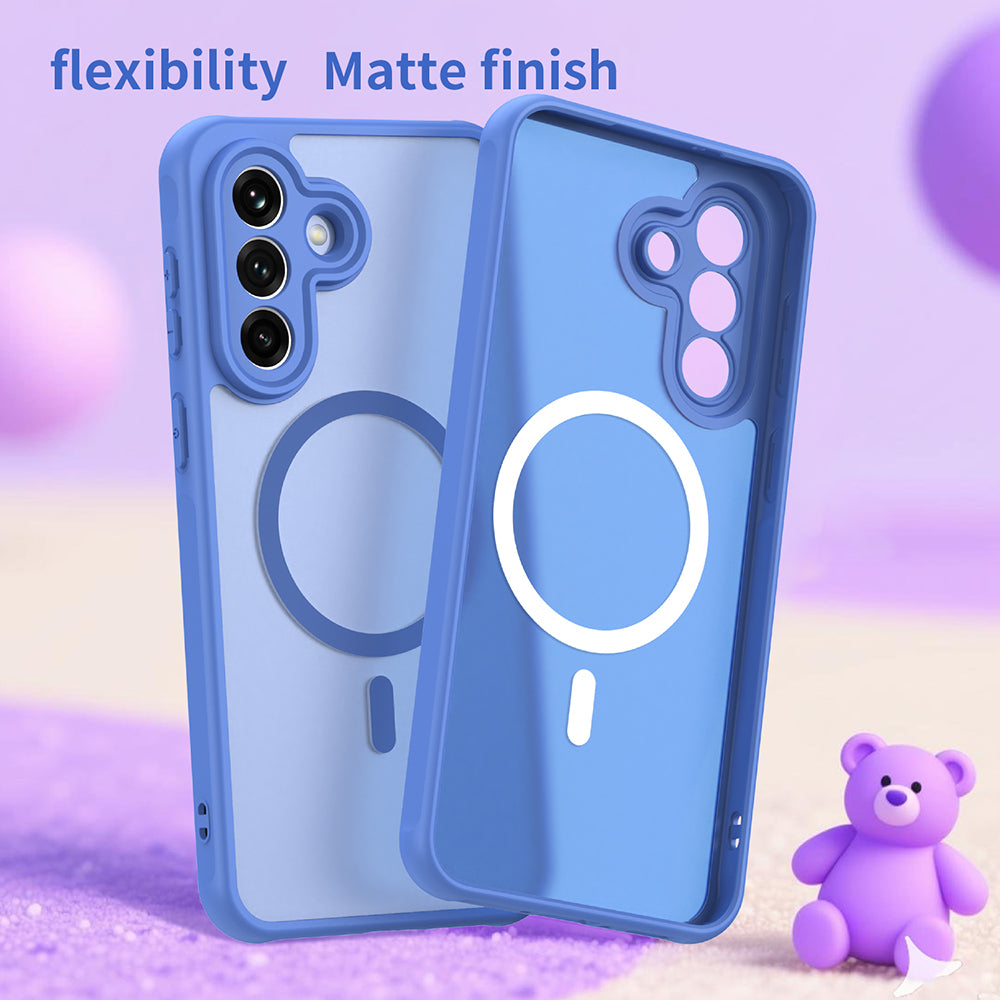 Capa MagSafe para Samsung Galaxy A37 5G, Techsuit, HaloFrost II, Azul