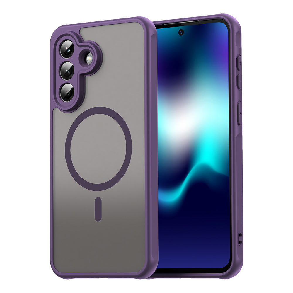 MagSafe Case for Samsung Galaxy A37 5G, Techsuit, HaloFrost II, Purple