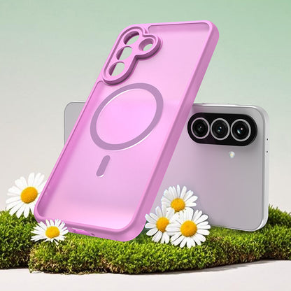 Capa MagSafe para Samsung Galaxy A37 5G, Techsuit, HaloFrost II, Rosa