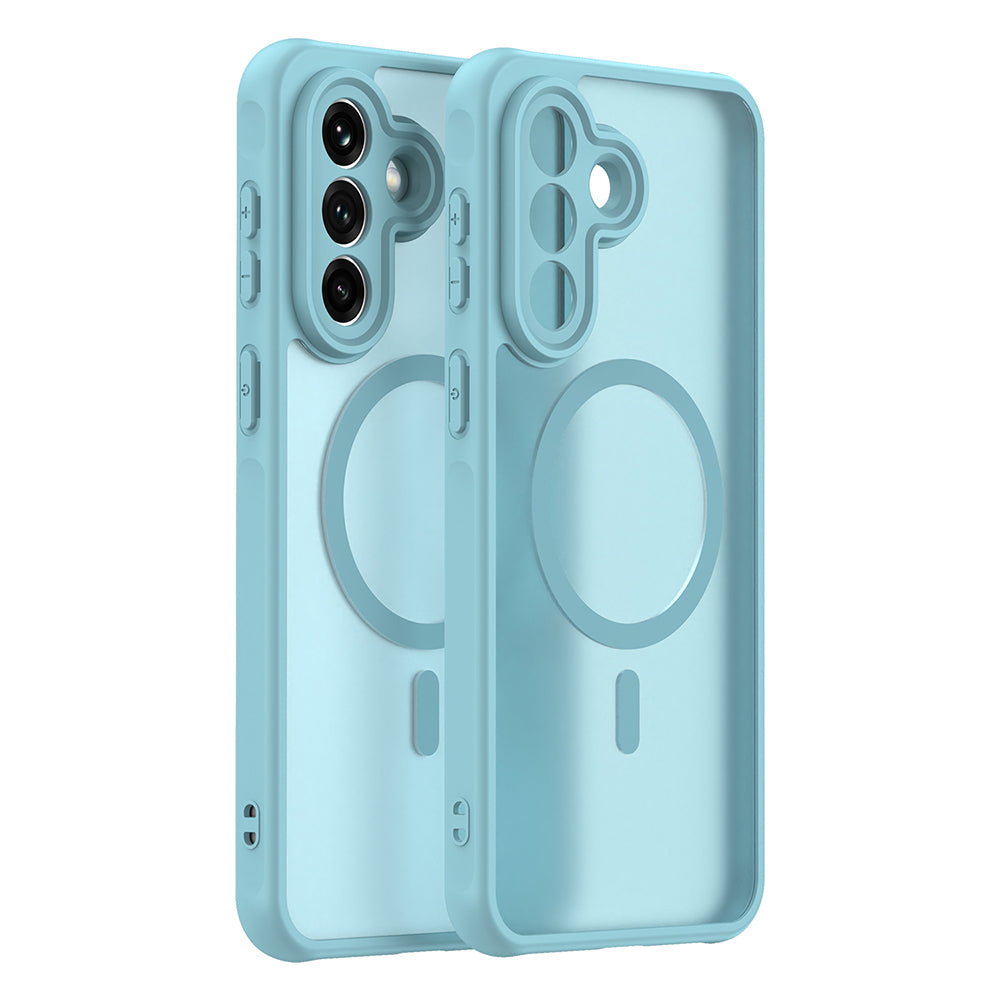 Capa MagSafe para Samsung Galaxy A37 5G, Techsuit, HaloFrost II, Verde Claro