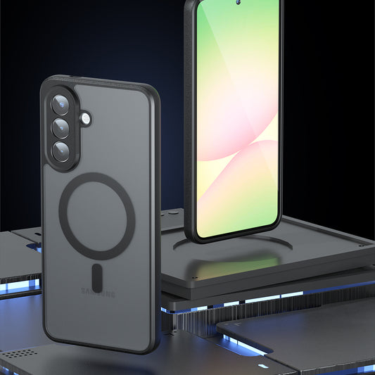 Capa MagSafe para Samsung Galaxy A37 5G, Techsuit, PureFrost, Preta Fosca