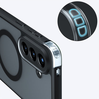 Capa MagSafe para Samsung Galaxy A37 5G, Techsuit, PureFrost, Preta Fosca