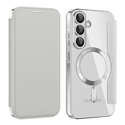 Capa MagSafe para Samsung Galaxy A37 5G, Techsuit, SmartMag Book, Cinza