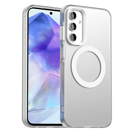 Capa MagSafe para Samsung Galaxy A55 5G A556, Techsuit, CandyCase, Branca