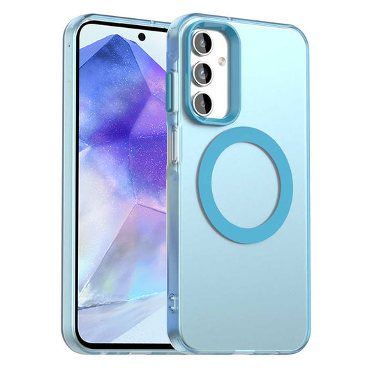Capa MagSafe para Samsung Galaxy A55 5G A556, Techsuit, CandyCase, Azul