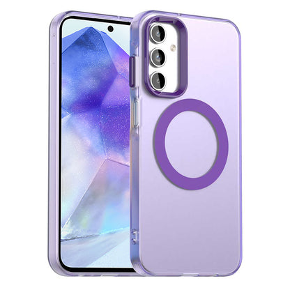 Capa MagSafe para Samsung Galaxy A55 5G A556, Techsuit, CandyCase, Roxo