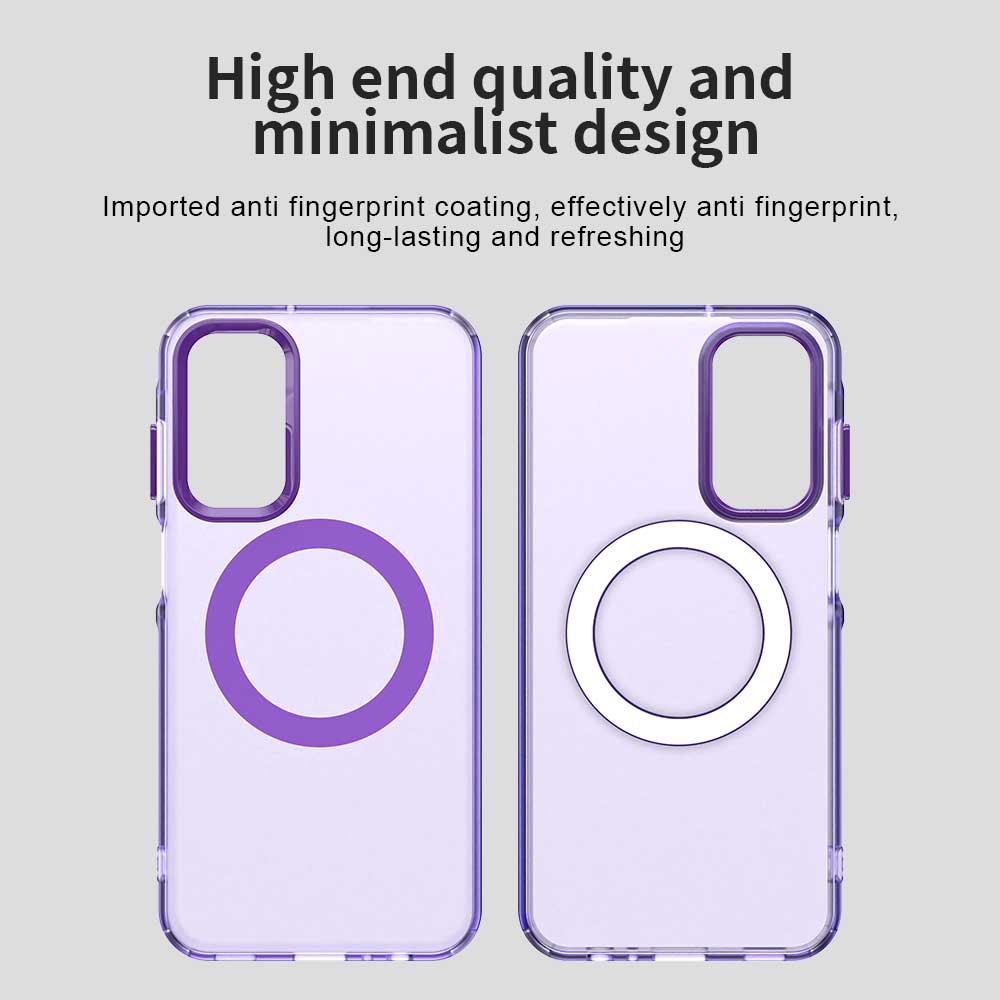 Capa MagSafe para Samsung Galaxy A55 5G A556, Techsuit, CandyCase, Roxo