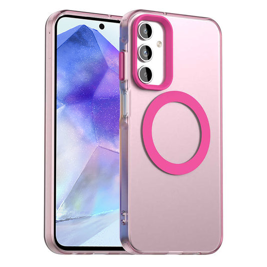 Capa MagSafe para Samsung Galaxy A55 5G A556, Techsuit, CandyCase, Rosa