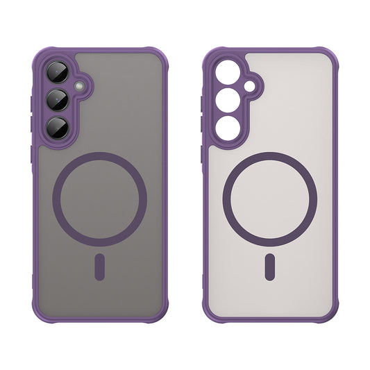 Capa MagSafe para Samsung Galaxy A55 5G A556, Techsuit, HaloFrost II, Roxo
