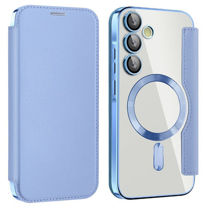 Capa MagSafe para Samsung Galaxy A55 5G A556, Techsuit, SmartMag Book, Azul